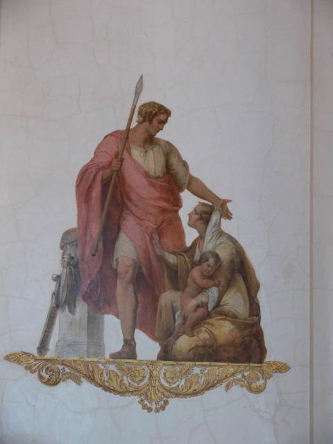 Виги А. Фреска «Прощание Гектора с Андромахой». 1820-е